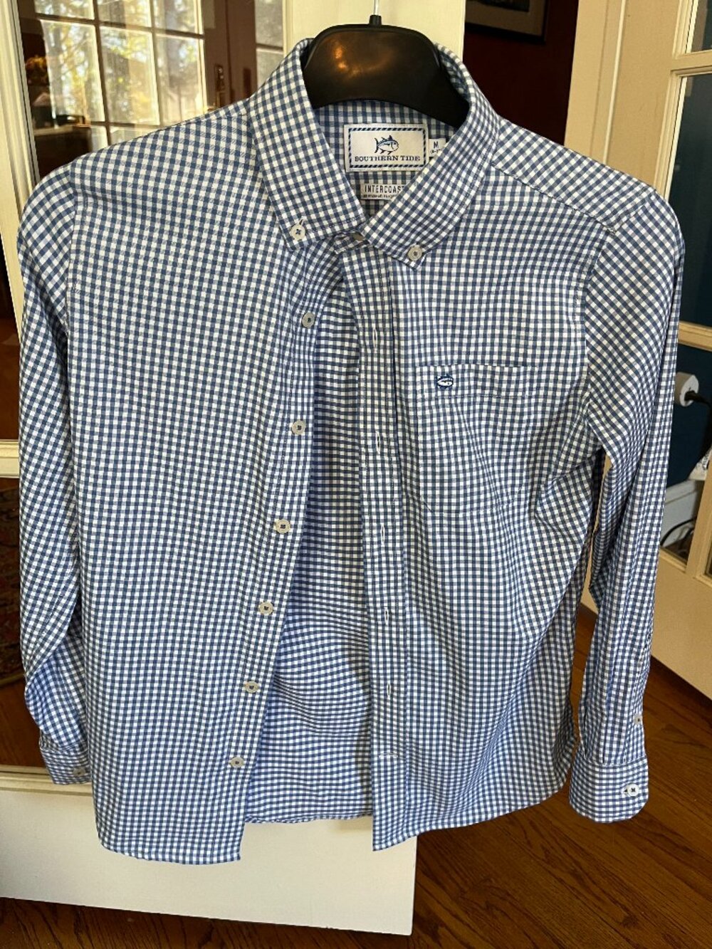 Boys Southern Tide Oxford Gingham - Youth Medium